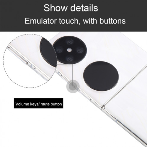 Pour Huawei Pocket 2 Écran noir Faux modèle d'affichage factice non fonctionnel (Blanc) SH689W166-07