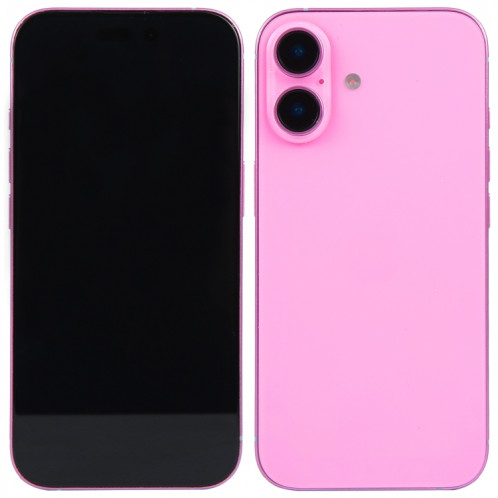 Pour iPhone 16, écran noir, faux modèle d'affichage factice non fonctionnel (rose) SH692F1576-07