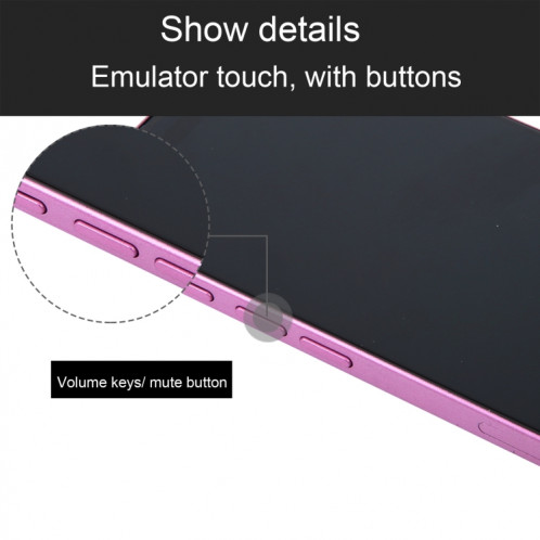 Pour iPhone 16, écran noir, faux modèle d'affichage factice non fonctionnel (rose) SH692F1576-07