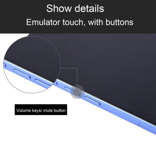 Pour iPhone 16, écran noir, faux modèle d'affichage factice non fonctionnel (bleu) SH692L1911-07