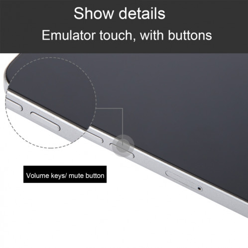 Pour iPhone 16 Pro, écran noir, faux modèle d'affichage factice non fonctionnel (gris) SH694H16-07