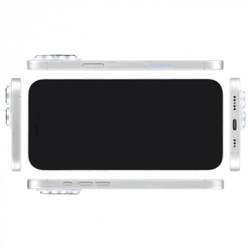Pour iPhone 16 Pro, écran noir, faux modèle d'affichage factice non fonctionnel (blanc) SH694W1230-07