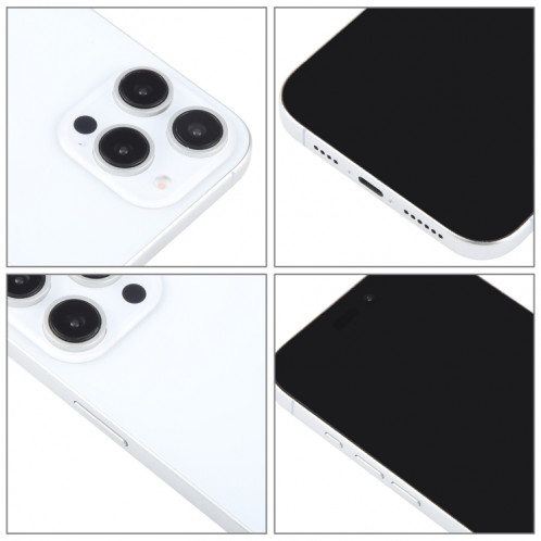 iPhone 16 Pro Max factice Écran noir (blanc) SH695W1677-07