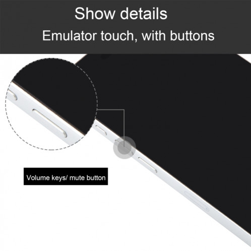 iPhone 16 Pro Max factice Écran noir (blanc) SH695W1677-07