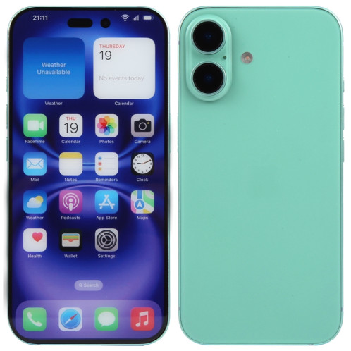 Pour iPhone 16, écran couleur, modèle factice non fonctionnel (bleu sarcelle) SH700G664-07