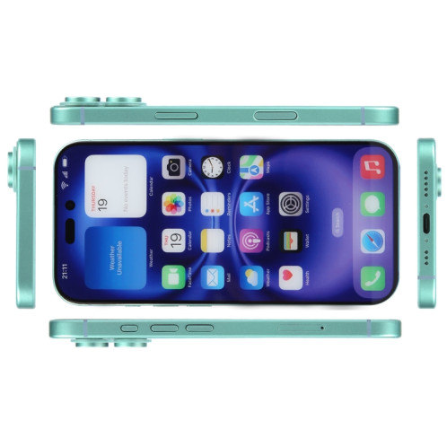 Pour iPhone 16, écran couleur, modèle factice non fonctionnel (bleu sarcelle) SH700G664-07
