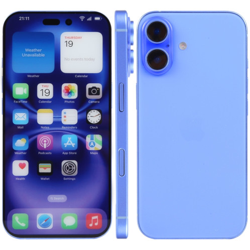 Pour iPhone 16, écran couleur, modèle factice non fonctionnel (ultramarine) SH700L535-07