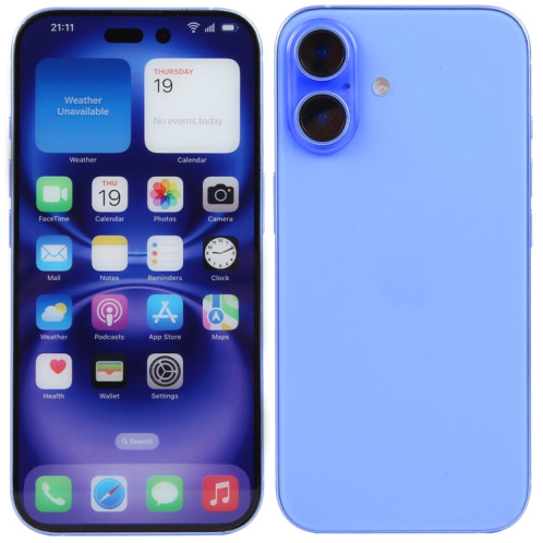 Pour iPhone 16, écran couleur, modèle factice non fonctionnel (ultramarine) SH700L535-07