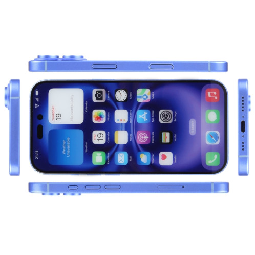 Pour iPhone 16, écran couleur, modèle factice non fonctionnel (ultramarine) SH700L535-07