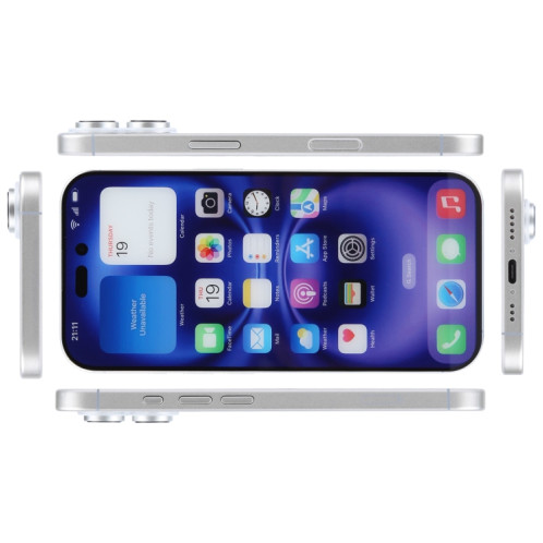 Pour iPhone 16, écran couleur, modèle factice non fonctionnel (blanc) SH700W806-07