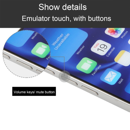 Pour iPhone 16, écran couleur, modèle factice non fonctionnel (blanc) SH700W806-07