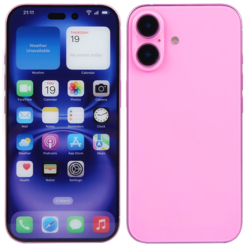 Pour iPhone 16 Plus, écran couleur, modèle factice non fonctionnel (rose) SH701F733-07