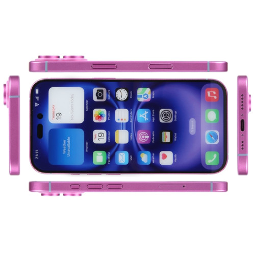 Pour iPhone 16 Plus, écran couleur, modèle factice non fonctionnel (rose) SH701F733-07