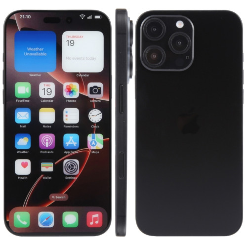Pour iPhone 16 Pro, écran couleur, modèle factice non fonctionnel (noir) SH702B284-07