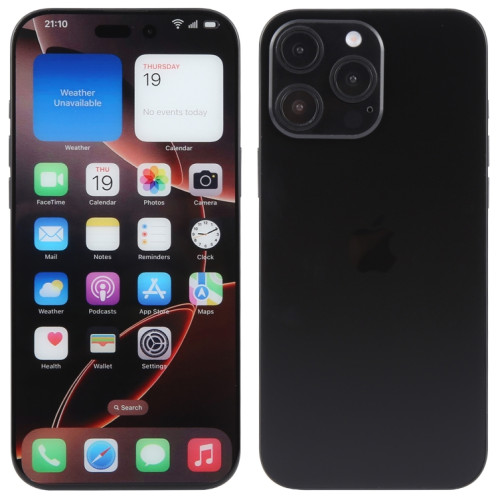 Pour iPhone 16 Pro, écran couleur, modèle factice non fonctionnel (noir) SH702B284-07