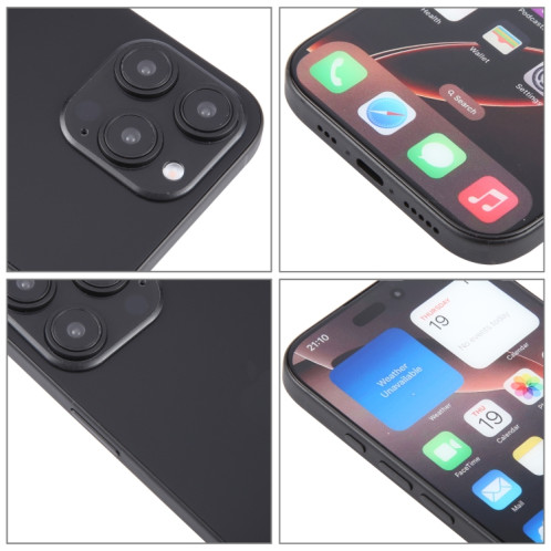 Pour iPhone 16 Pro, écran couleur, modèle factice non fonctionnel (noir) SH702B284-07