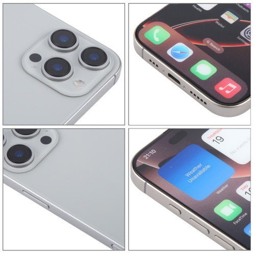Pour iPhone 16 Pro, écran couleur, modèle factice non fonctionnel (naturel) SH702H807-07