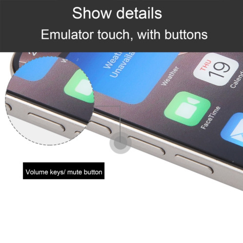 Pour iPhone 16 Pro, écran couleur, modèle factice non fonctionnel (naturel) SH702H807-07