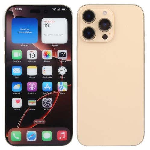 Pour iPhone 16 Pro Max, écran couleur non fonctionnel, faux modèle d'affichage factice (désert) SH703J1678-07