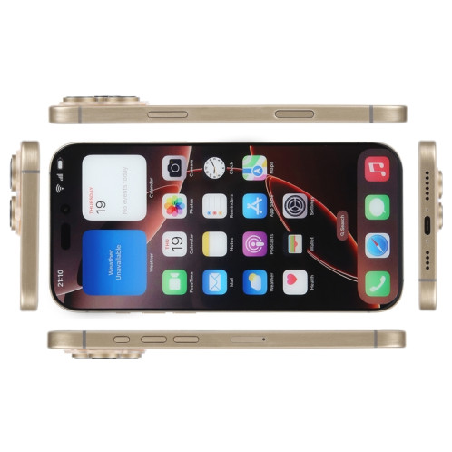 Pour iPhone 16 Pro Max, écran couleur non fonctionnel, faux modèle d'affichage factice (désert) SH703J1678-07