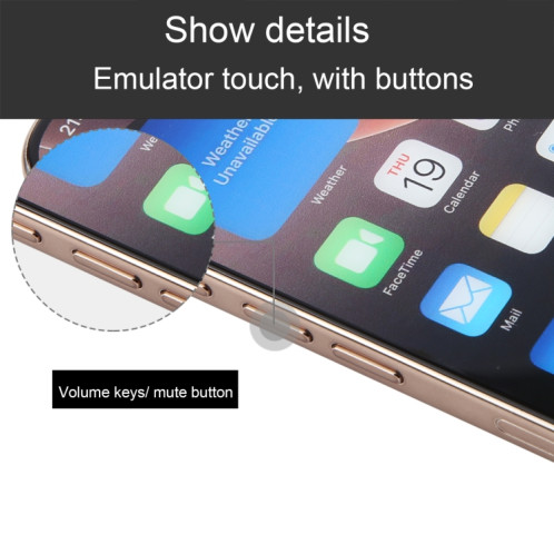 Pour iPhone 16 Pro Max, écran couleur non fonctionnel, faux modèle d'affichage factice (désert) SH703J1678-07
