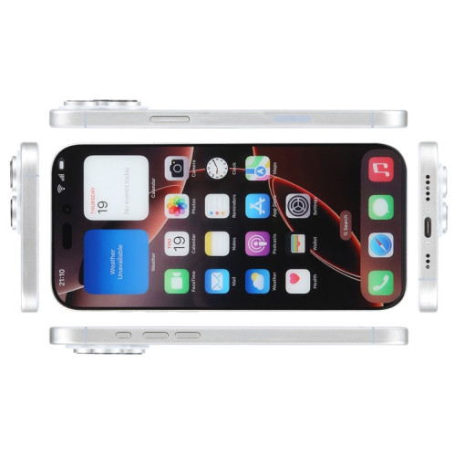 Pour iPhone 16 Pro Max, écran couleur non fonctionnel, faux modèle d'affichage factice (blanc) SH703W996-07