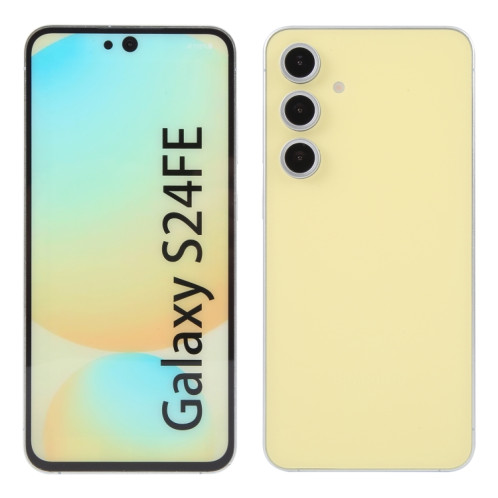 Pour Samsung Galaxy S24 FE 5G Écran couleur factice non fonctionnel Modèle d'affichage factice (jaune) SH724Y288-07