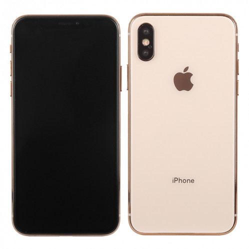 Modèle d'affichage factice factice non fonctionnel à écran noir pour iPhone XS (Or) SH790J1743-06