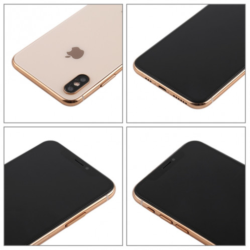 Modèle d'affichage factice factice non fonctionnel à écran noir pour iPhone XS (Or) SH790J1743-06