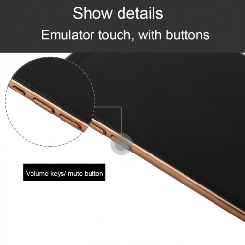 Modèle d'affichage factice factice non fonctionnel à écran noir pour iPhone XS (Or) SH790J1743-06