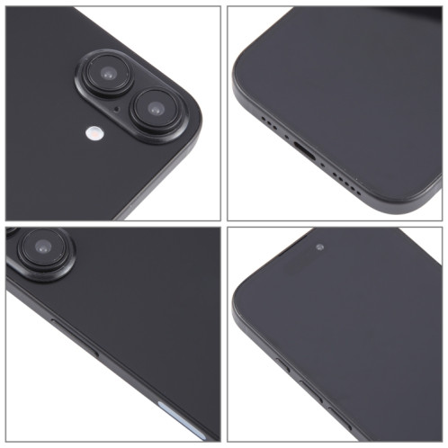 Pour iPhone 16, écran noir, faux modèle d'affichage factice non fonctionnel (noir) SH910B1880-07