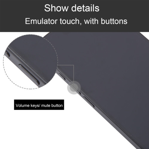 Pour iPhone 16, écran noir, faux modèle d'affichage factice non fonctionnel (noir) SH910B1880-07