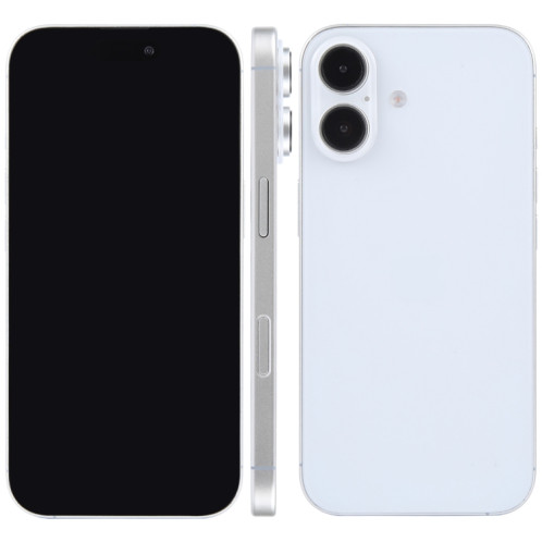 Pour iPhone 16, écran noir, faux modèle d'affichage factice non fonctionnel (blanc) SH910W40-07