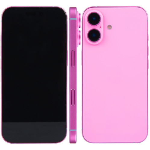 Pour iPhone 16 Plus, écran noir, faux modèle d'affichage factice non fonctionnel (rose) SH911F1990-07
