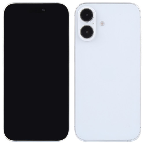 Pour iPhone 16 Plus, écran noir, faux modèle d'affichage factice non fonctionnel (blanc) SH911W1548-07