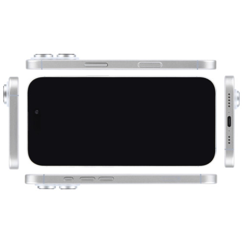 Pour iPhone 16 Plus, écran noir, faux modèle d'affichage factice non fonctionnel (blanc) SH911W1548-07