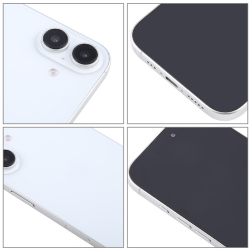 Pour iPhone 16 Plus, écran noir, faux modèle d'affichage factice non fonctionnel (blanc) SH911W1548-07