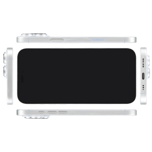 Pour iPhone 16 Pro Max, écran noir, faux modèle d'affichage factice non fonctionnel (blanc) SH913W821-07