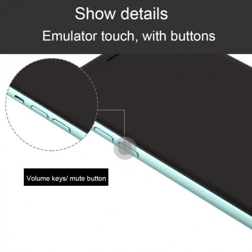 Modèle d'affichage factice factice non-écran noir pour iPhone 11 (vert) SH843G820-07