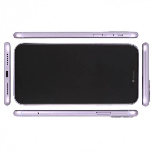 Modèle d'affichage factice factice non-écran noir pour iPhone 11 (violet) SH843P1539-07