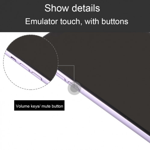 Modèle d'affichage factice factice non-écran noir pour iPhone 11 (violet) SH843P1539-07