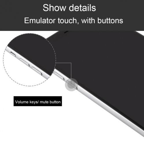 Modèle d'affichage factice factice non-écran noir pour iPhone XIR (6.1 pouces) (Blanc) SH843W1821-07
