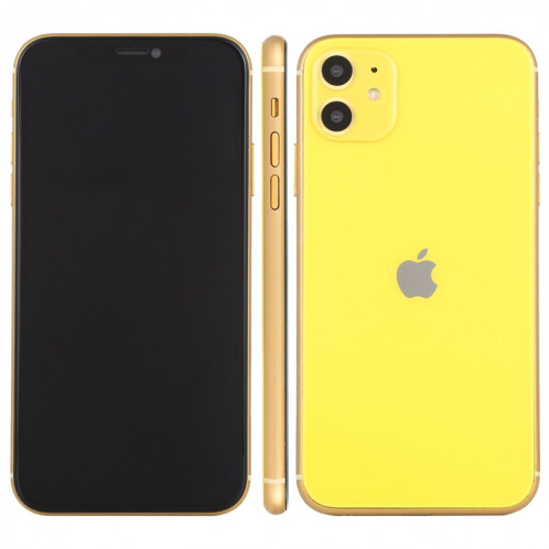 Modèle d'affichage factice factice non fonctionnel pour écran noir pour iPhone 11 (jaune) SH843Y1001-07