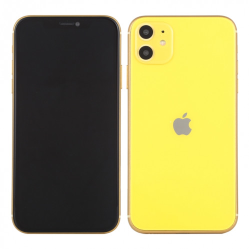 Modèle d'affichage factice factice non fonctionnel pour écran noir pour iPhone 11 (jaune) SH843Y1001-07