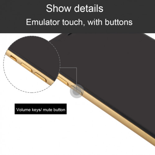Modèle d'affichage factice factice non fonctionnel pour écran noir pour iPhone 11 (jaune) SH843Y1001-07