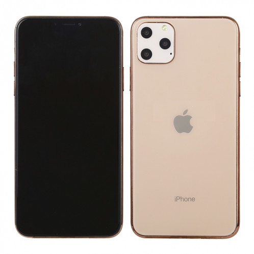 Modèle d'écran factice avec faux écran noir pour iPhone XI Max (6.5 pouces) (or rose) SH44RG1129-07