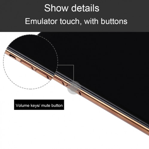 Modèle d'écran factice avec faux écran noir pour iPhone XI Max (6.5 pouces) (or rose) SH44RG1129-07