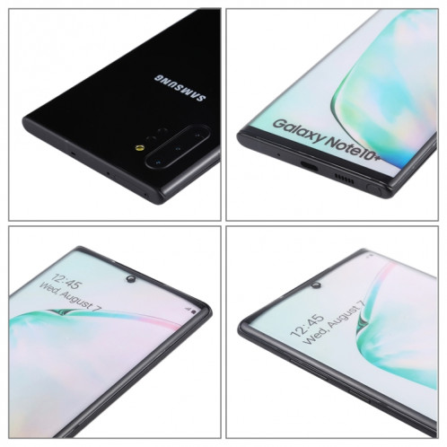 Modèle d'affichage factice factice d'écran non-couleur pour Galaxy Note 10 + (noir) SH851B1261-06