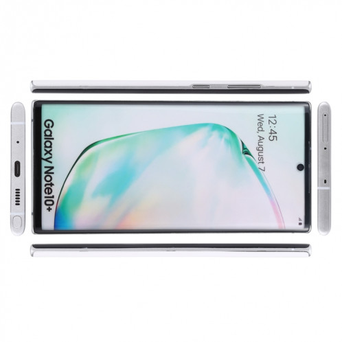 Modèle d'affichage factice factice d'écran non-couleur pour Galaxy Note 10 + (blanc) SH851W1239-06