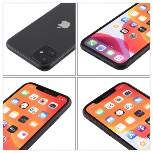 Modèle d'affichage factice factice d'écran non-couleur pour iPhone 11 (noir) SH852B204-07